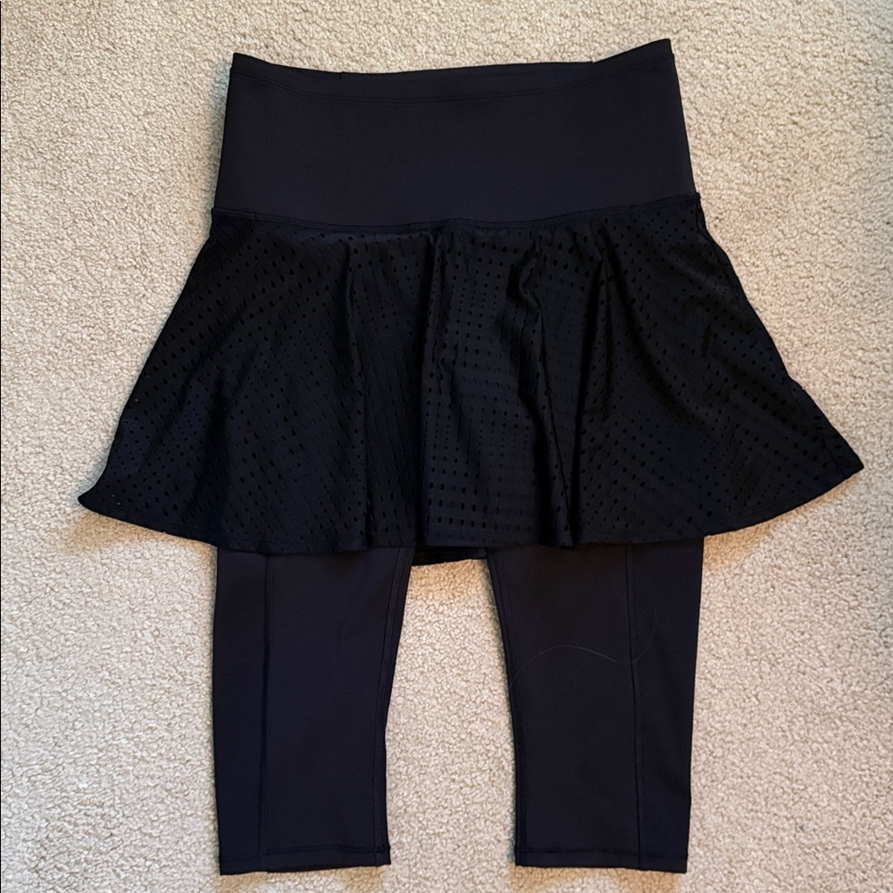 Athleta Black 2-in-1 Crop Pants